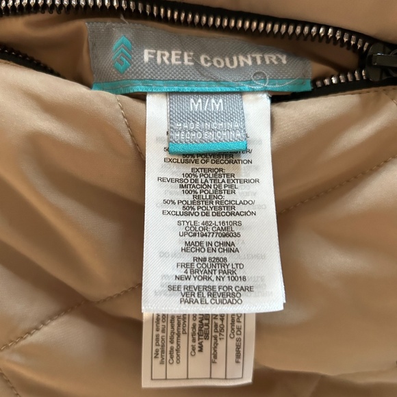 NWOT FREE COUNTRY SHERPA VEST - Reversible - Picture 7 of 8